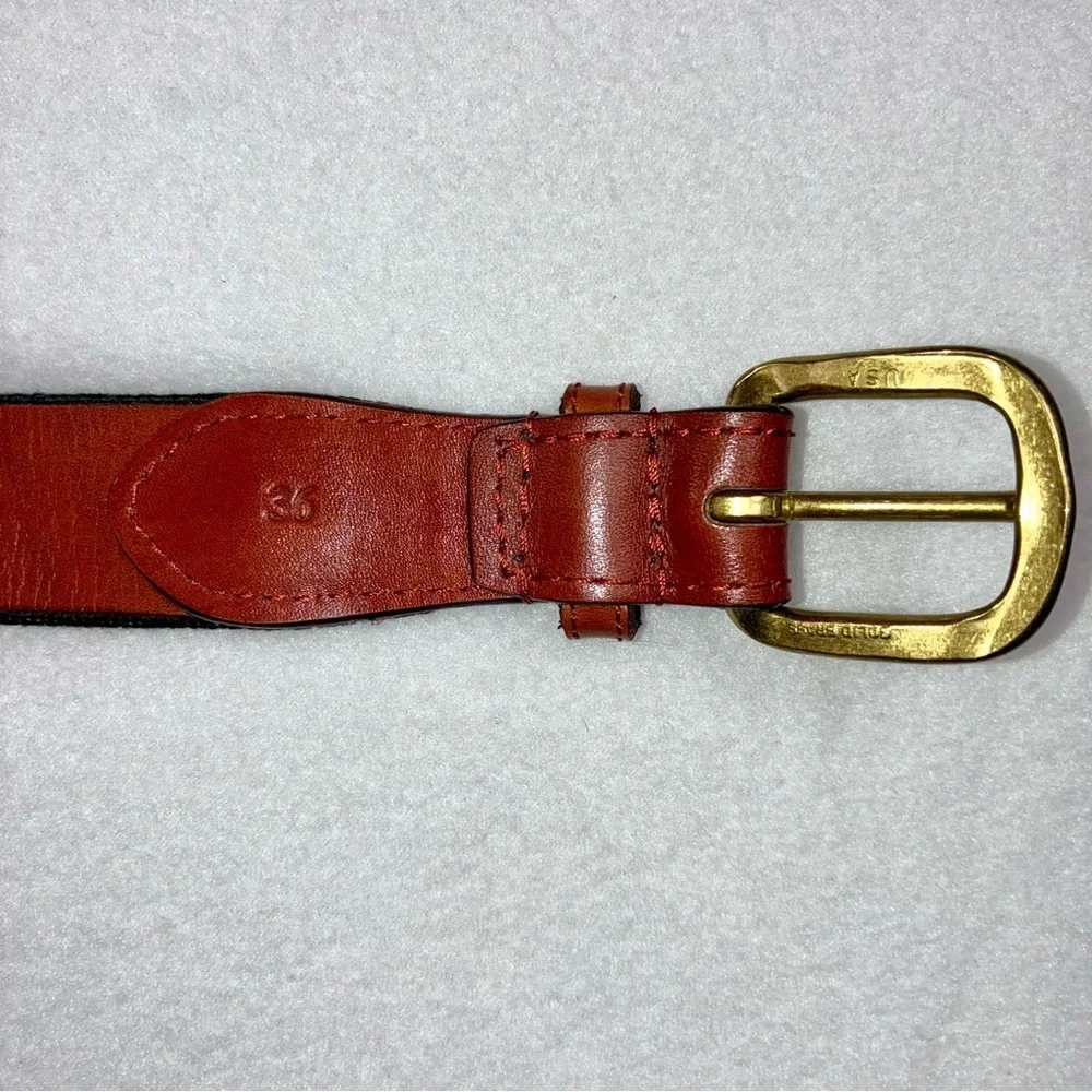 Smathers & Branson ΣΑΕ Needlepoint Belt Sigma Alpha Epsilon Fraternity Size 36